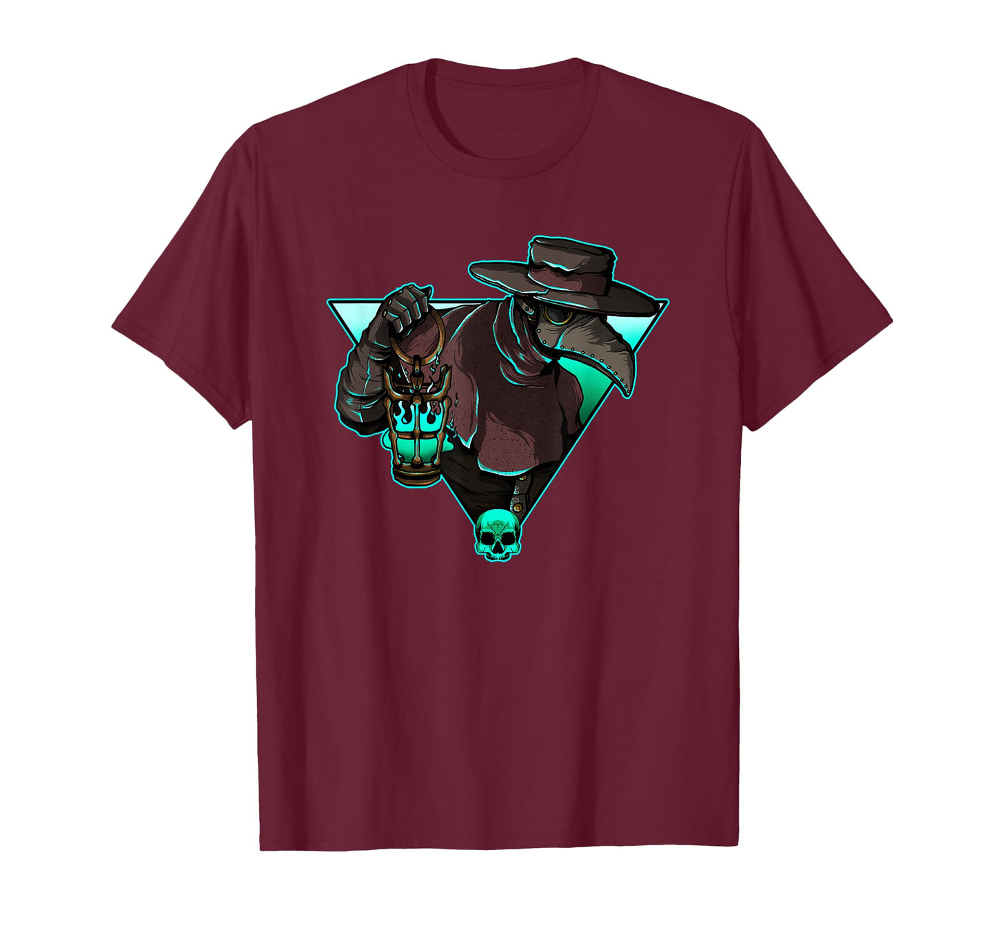 Plague Doctor Medieval Creepy Gothic Raven Steampunk Grunge T-Shirt