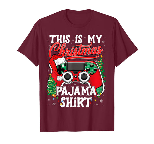 This is My Christmas Pajama Video Game Gamer Boys Teens T-Shirt