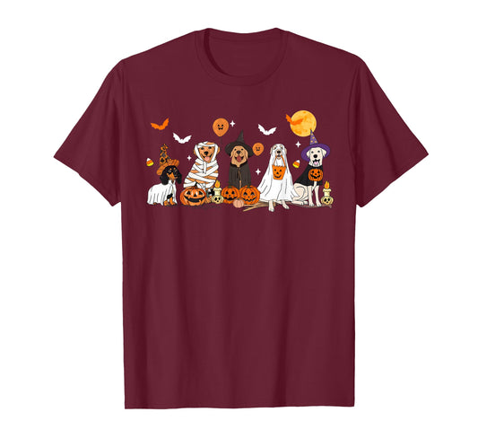 Dog Ghost Witch Mummy Halloween Costume Men Women Boy Girl T-Shirt