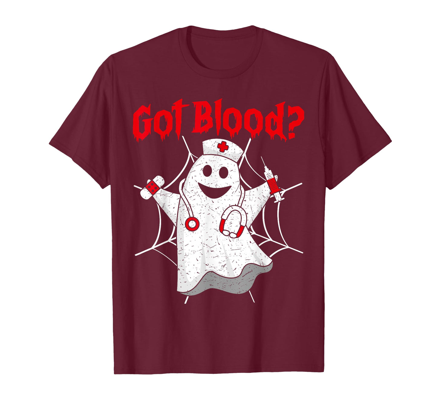 Halloween Ghost Funny Phlebotomist Phlebotomy Men Women T-Shirt