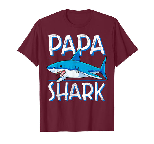 Papa Shark T Shirt Family Matching Dad Daddy Men Jawsome Tee T-Shirt