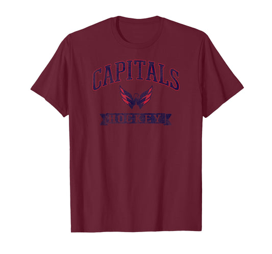 Washington Capitals Vintage Hockey White Officially Licensed T-Shirt