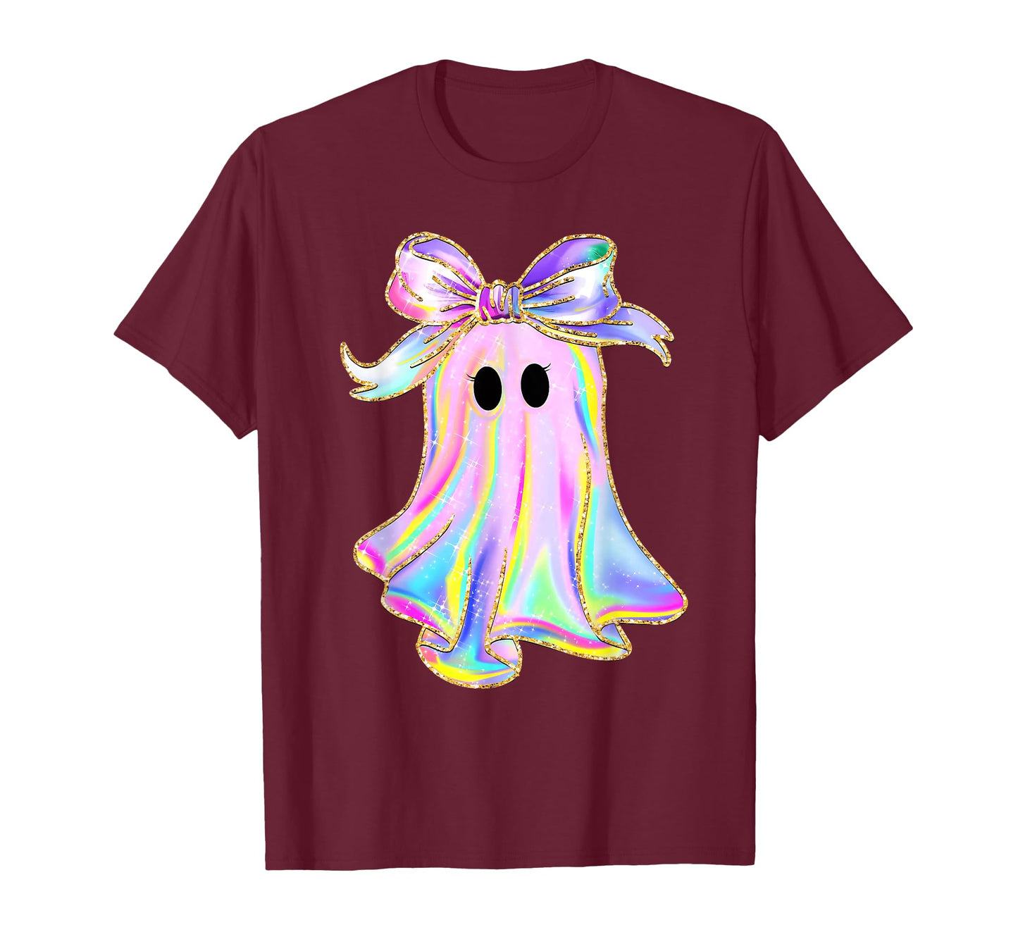 Ghost Coquette Bow Spooky Season Trick Or Treat Halloween T-Shirt