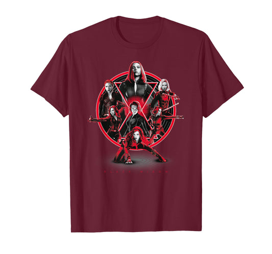 Marvel Avengers Black Widow Multiplied T-Shirt Small