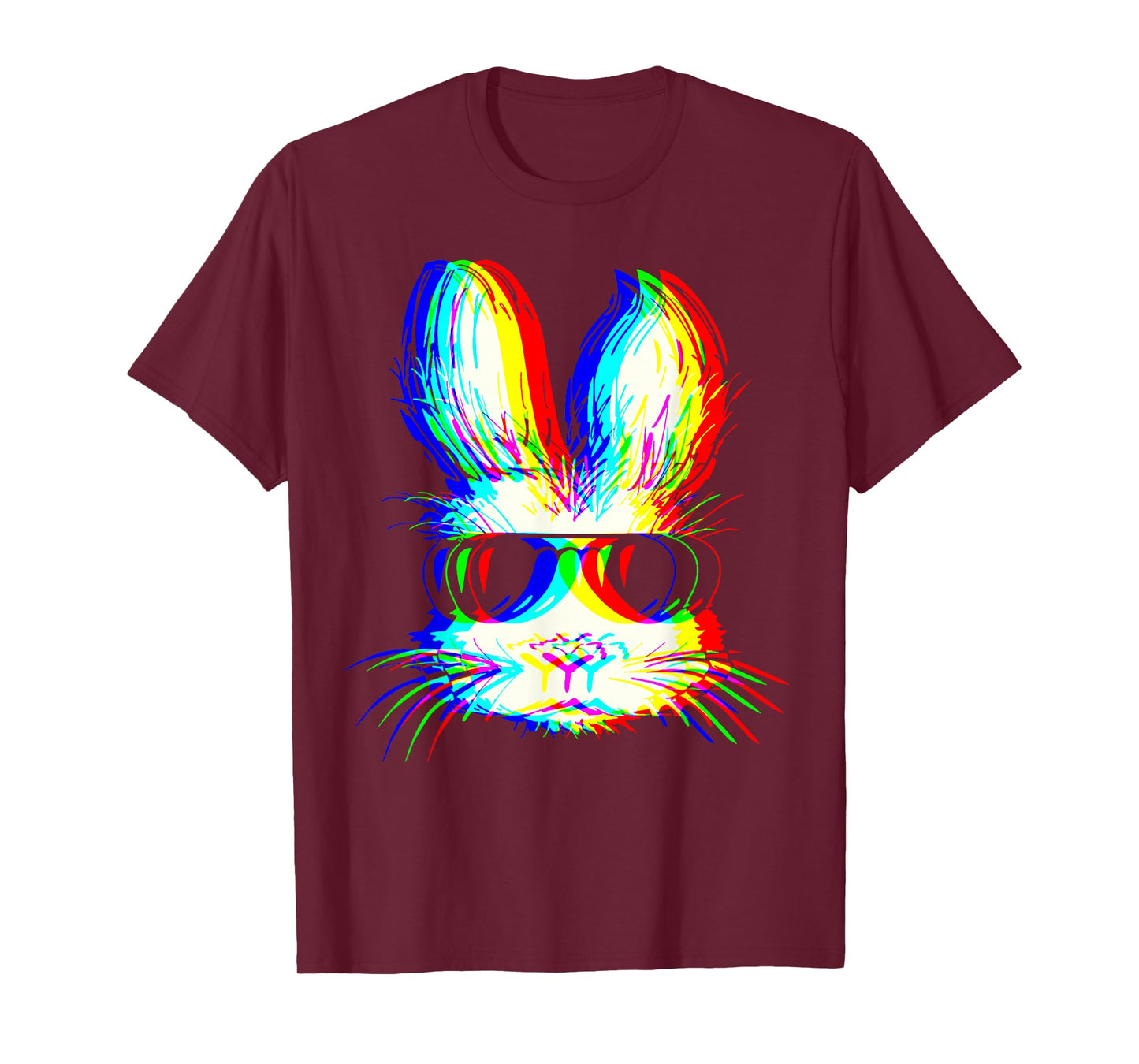 Bunny Trippy Vaporwave Easter Techno Rave EDM Music Party T-Shirt
