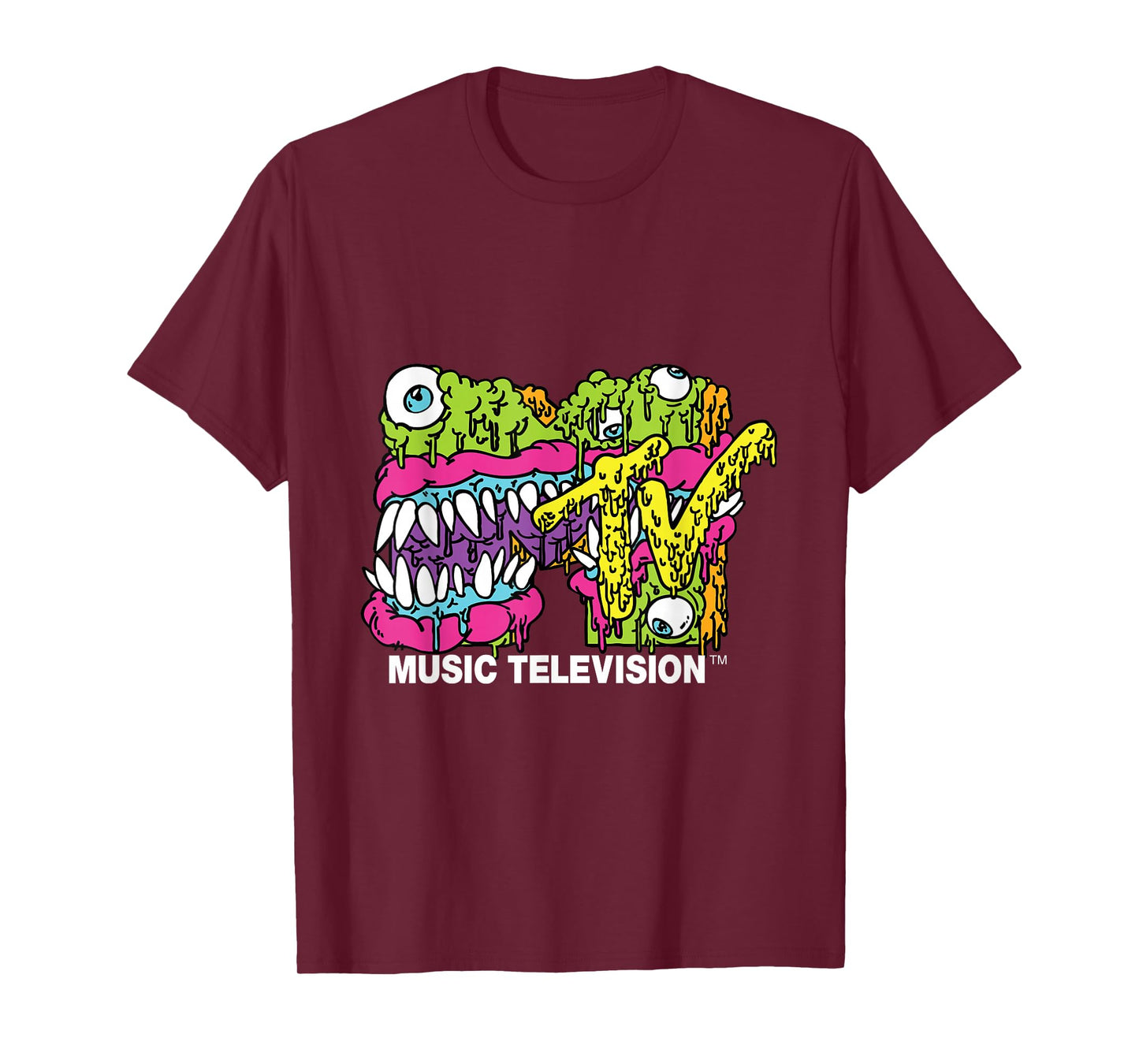 MTV Classic Logo Monster Design T-Shirt