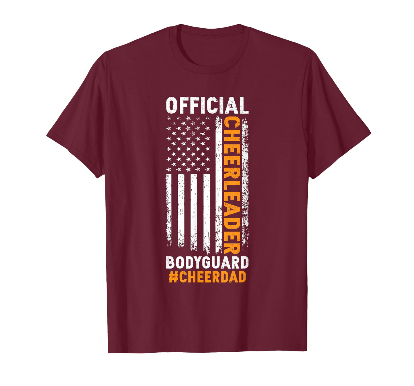 Cheer Dad Bodyguard Family Father Cheerleader Squad T-Shirt