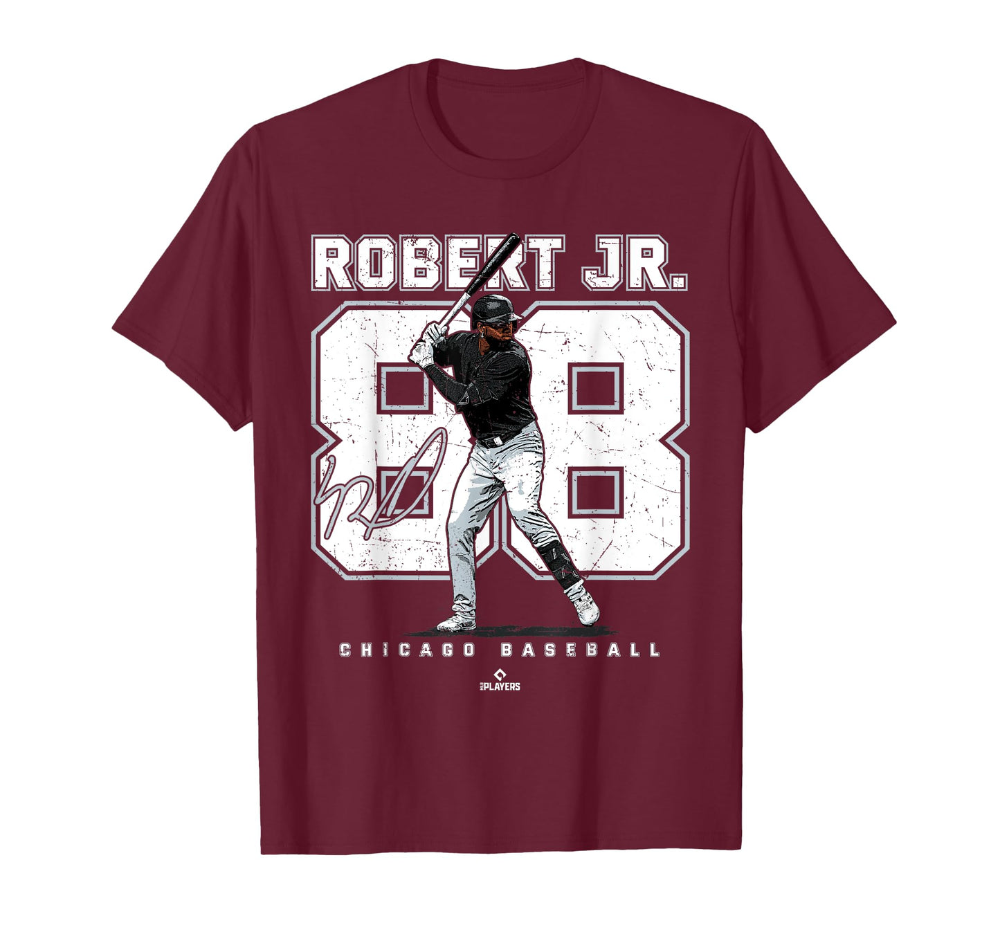 Number and Portrait Luis Robert Jr Chicago MLBPA T-Shirt