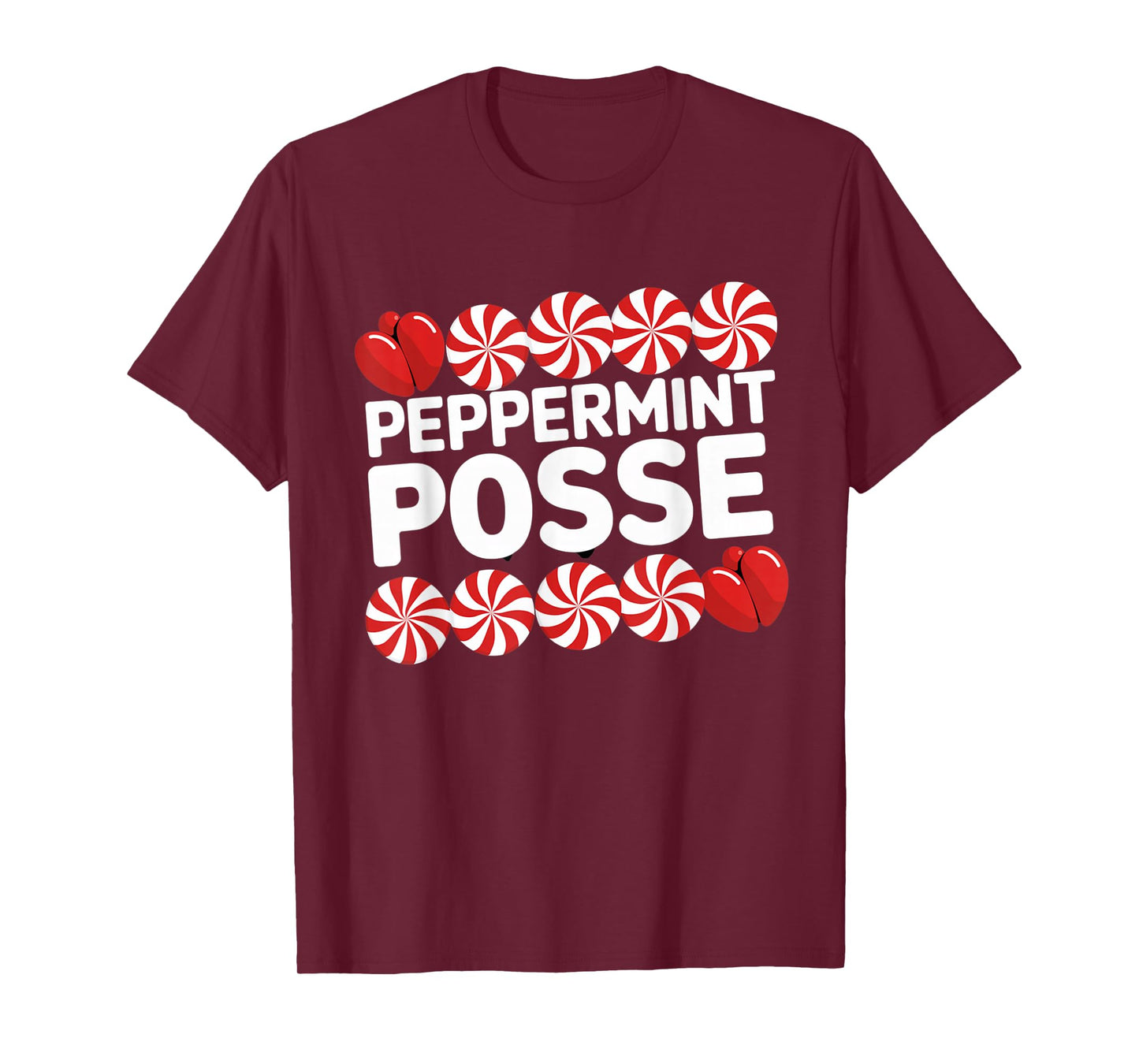 Peppermint Posse Holiday Candy Crew T-Shirt