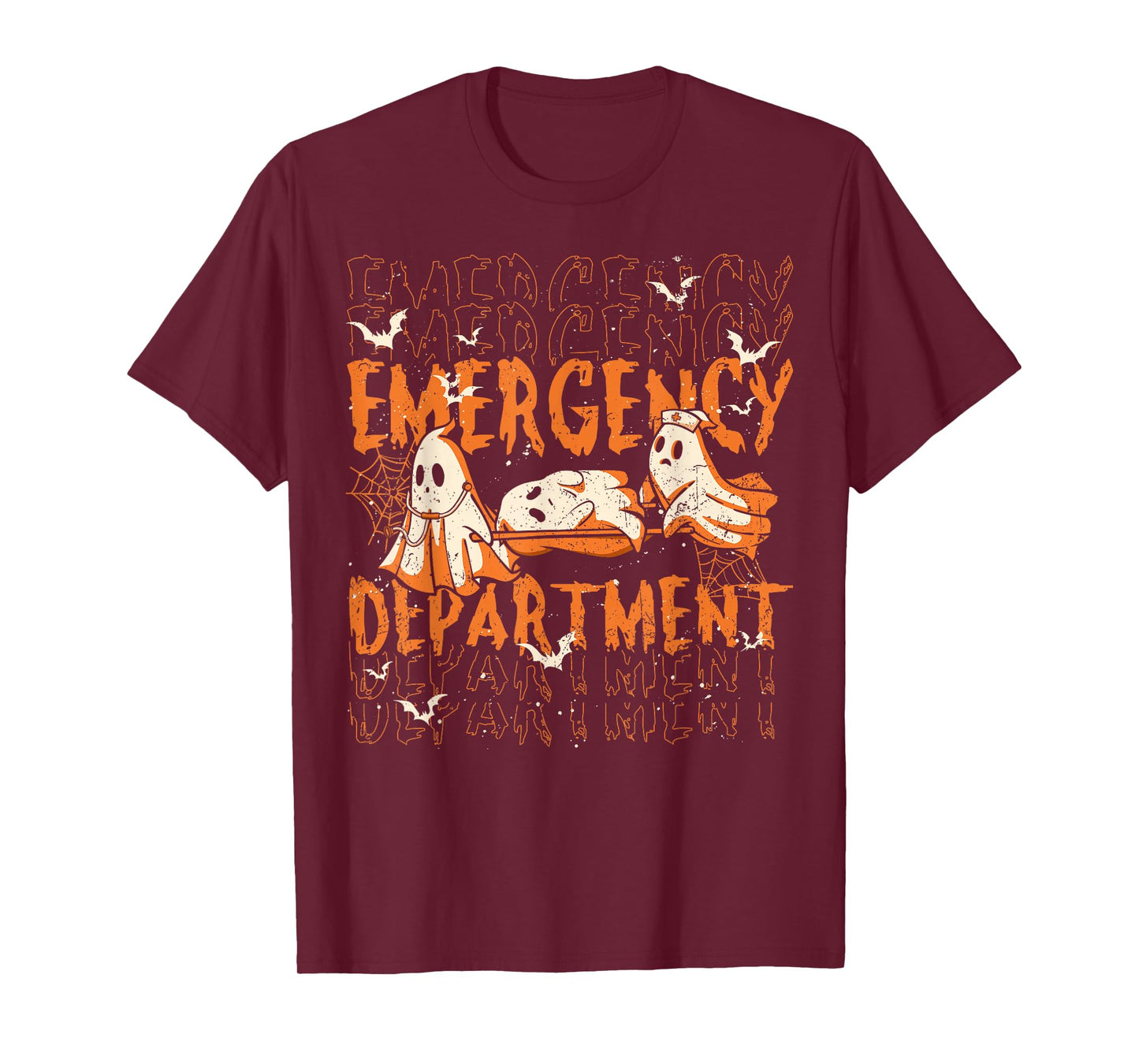 ER Nurse Emergency Department Halloween Spooky Season T-Shirt