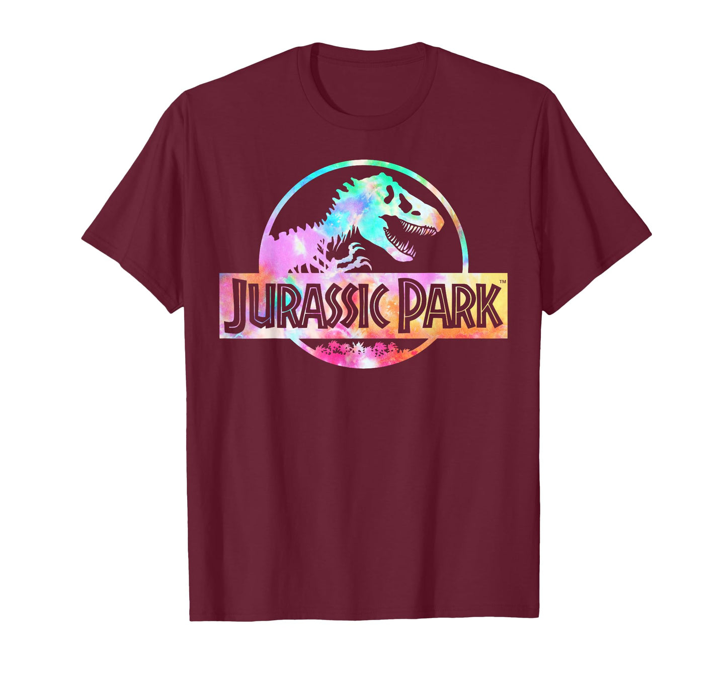 Jurassic Park Logo Tie Dye Gloss Graphic T-Shirt T-Shirt