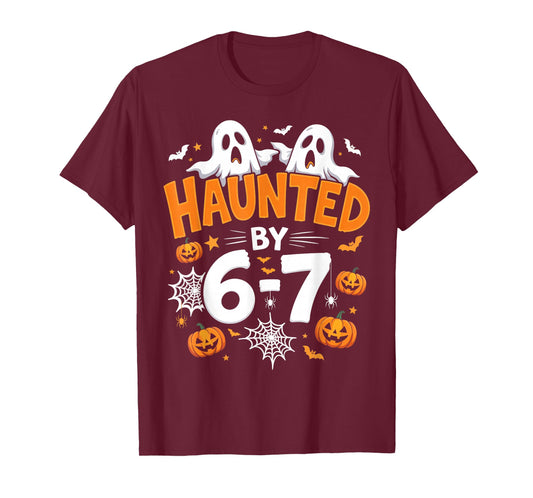 Haunted by 67 Funny Pumpkin and Ghost Halloween Costume T-Shirt