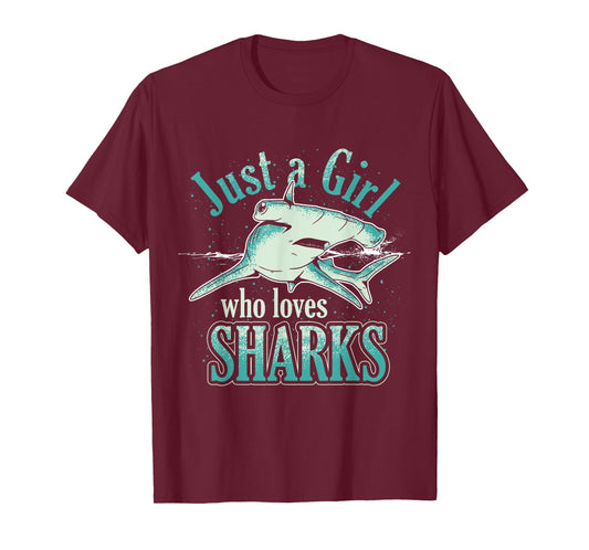 Just A Girl Who Loves Sharks T-Shirt