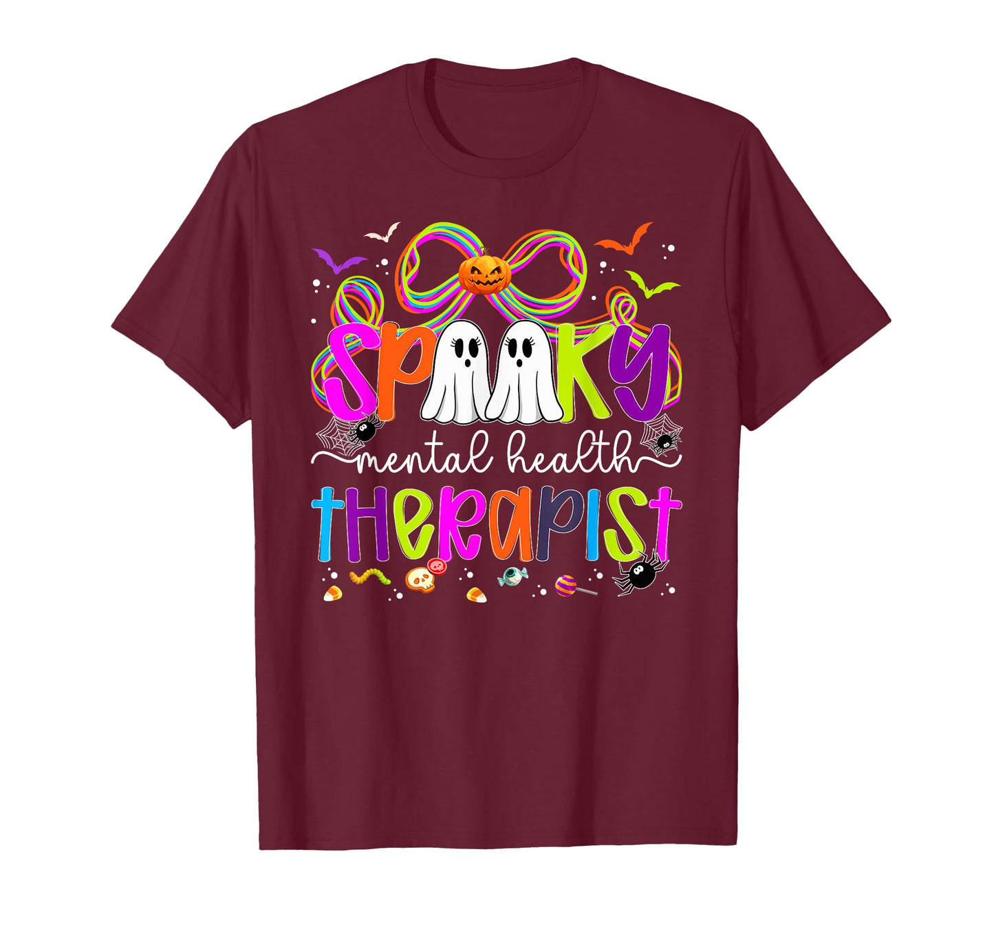 Spooky Mental Health Therapist Halloween Mental Health T-Shirt