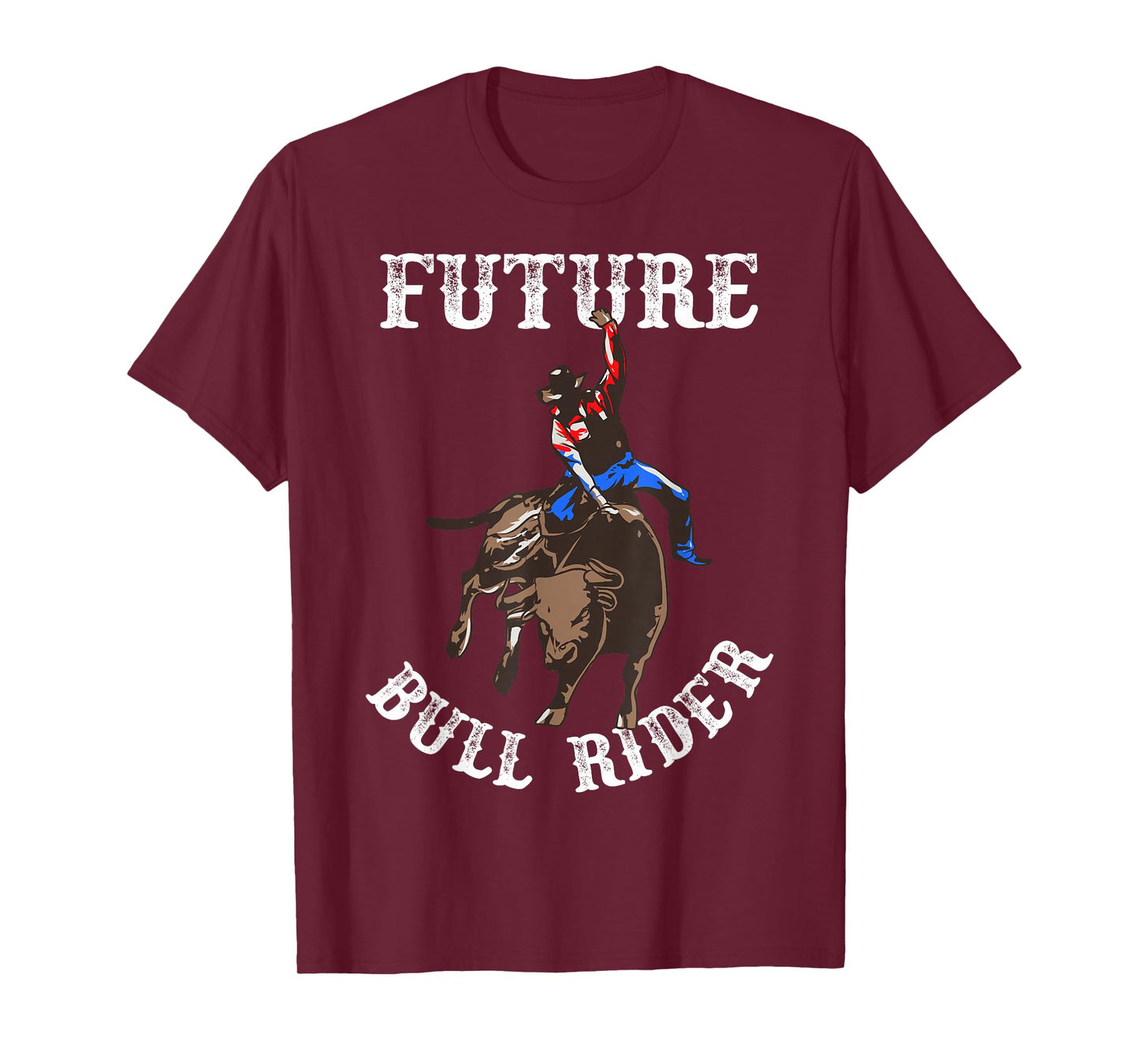 Rodeo Future Bull Rider Bull Riding Mechanical Boys Kids T-Shirt Small