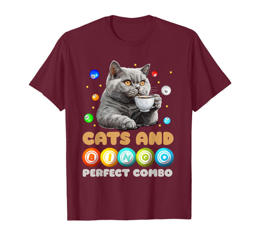 Bingo Player CATS AND BINGO PERFECT COMBO Funny T-Shirt