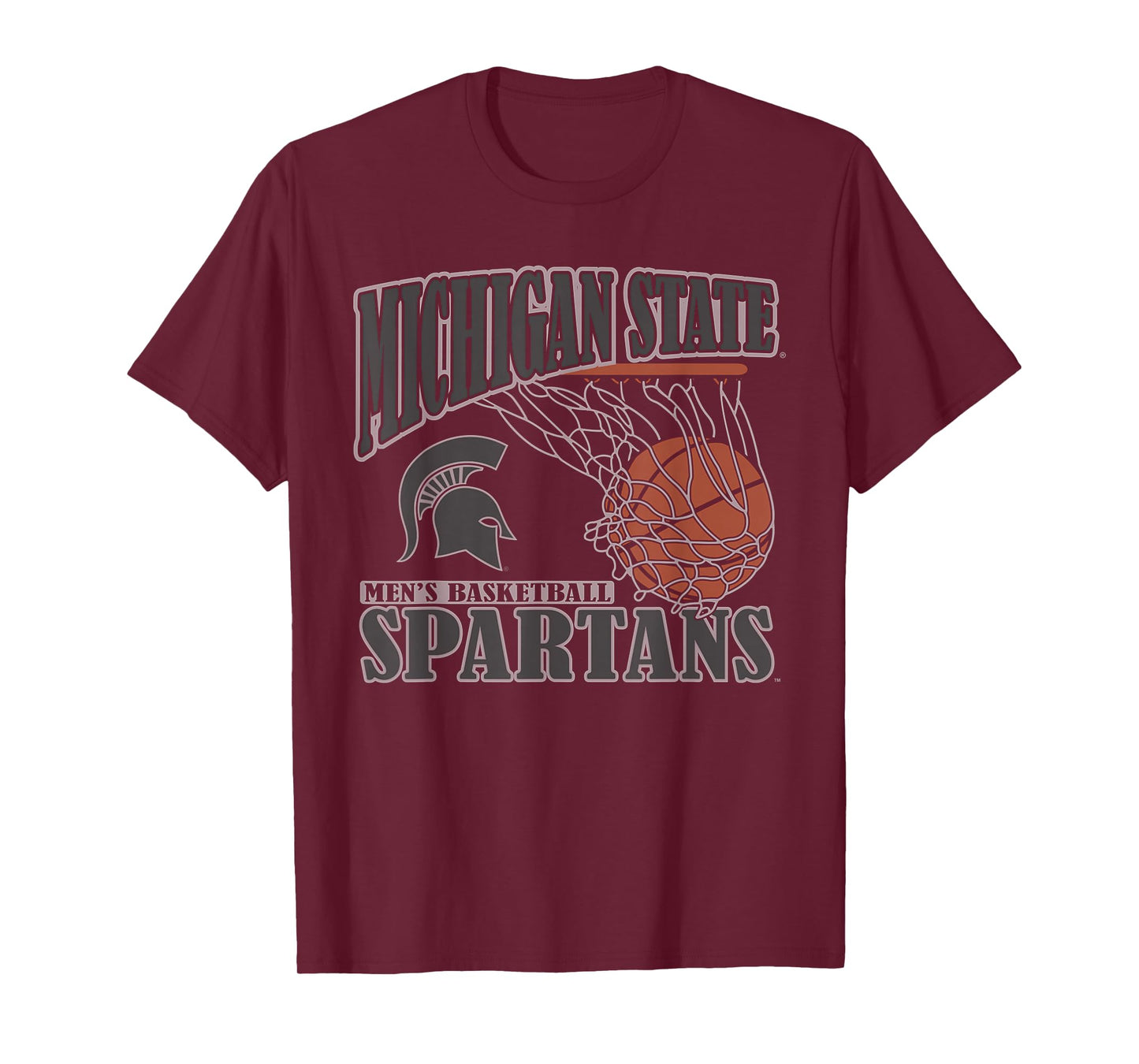Michigan State Spartans Men's Basketball Vintage Lift Black T-Shirt