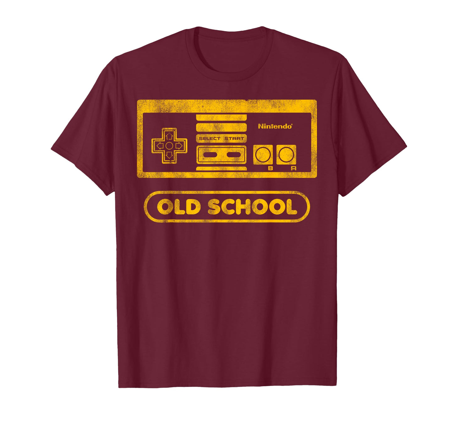 Nintendo NES Controller Old School Gold Graphic T-Shirt T-Shirt