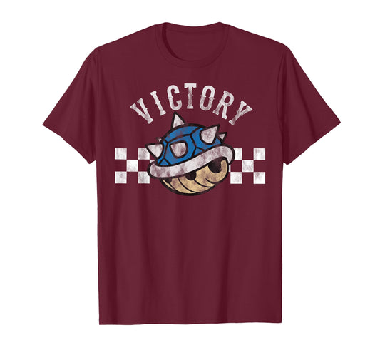 Nintendo Mario Kart Blue Shell Victory Finish Line T-Shirt
