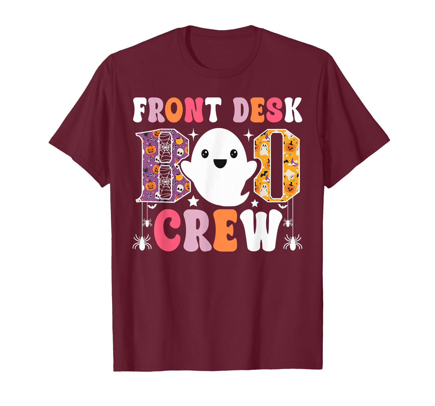 Front Desk Boo Crew Receptionist Ghost Halloween Office Team T-Shirt