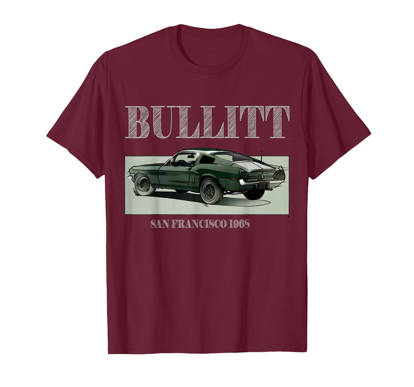 Bullitt Muscle sketch art T-Shirt