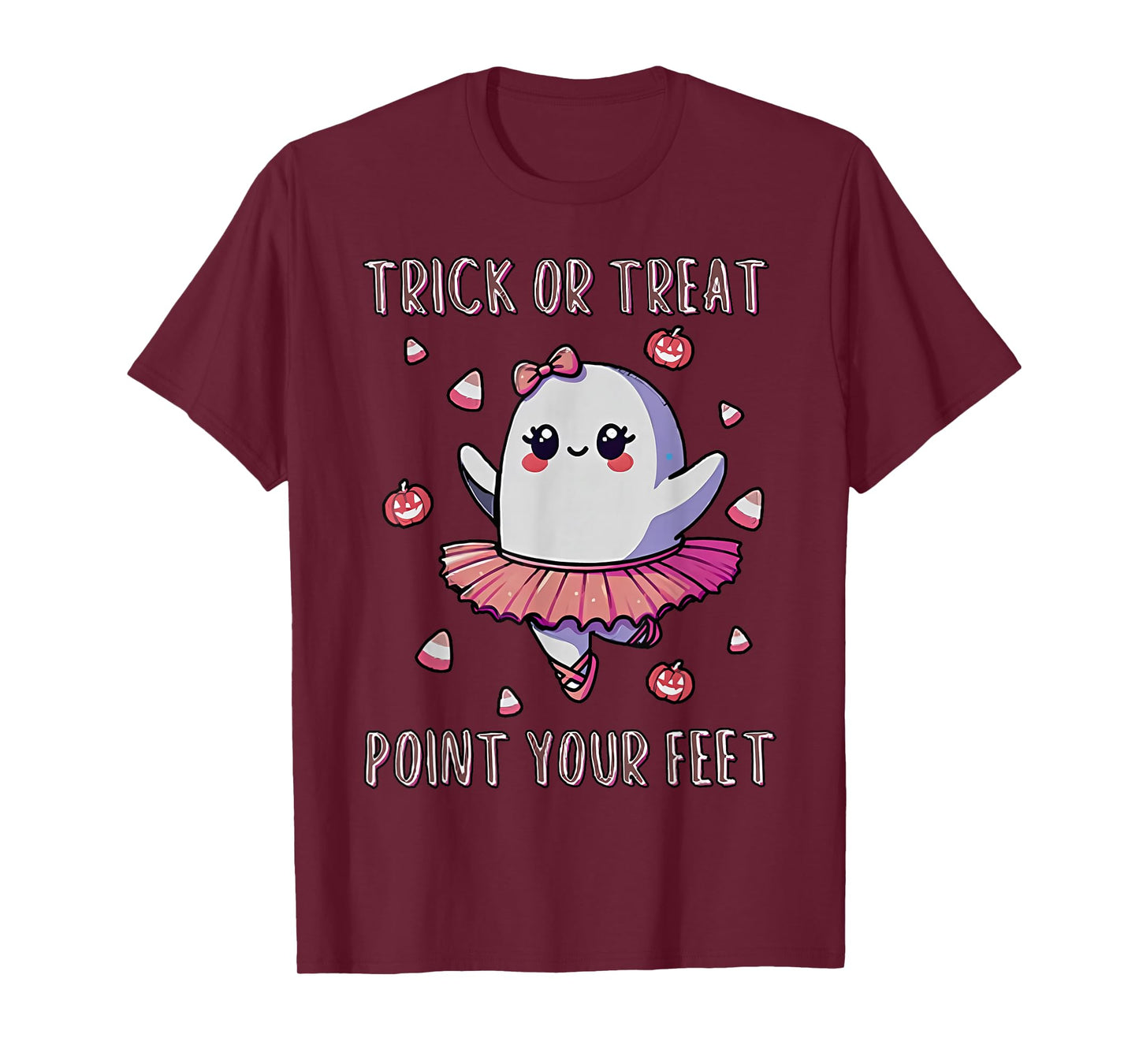 Trick Or Treat Point Your Feet Halloween Ghost Dance Teacher T-Shirt