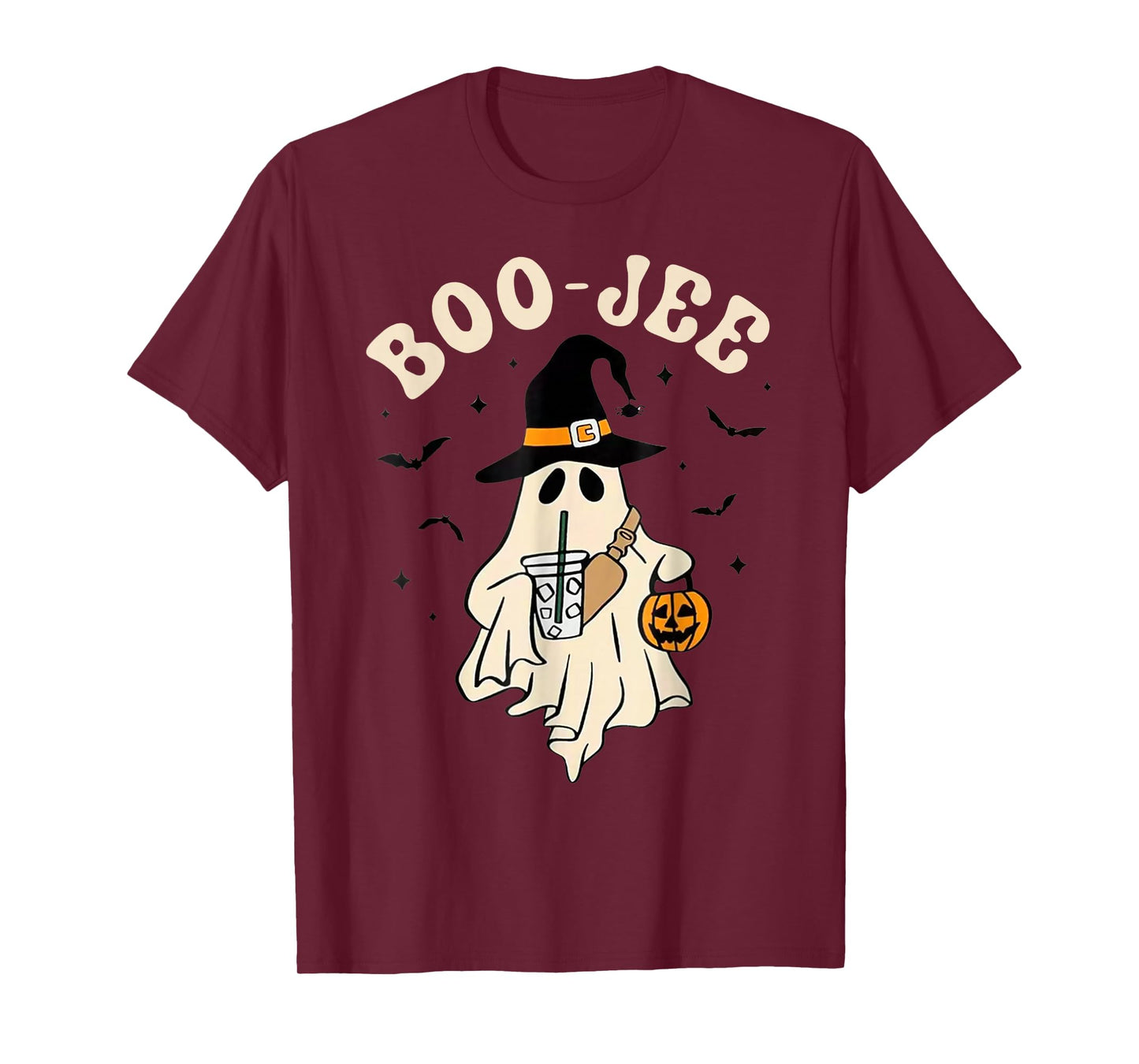 Funny Boo-Jee Ghost halloween boo jee ghost spooky season T-Shirt