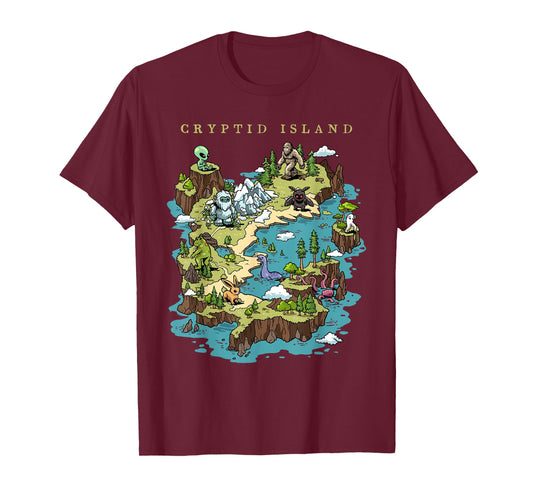 Cryptid Shirt Bigfoot Loch Ness Monster Mothman Jersey Devil T-Shirt