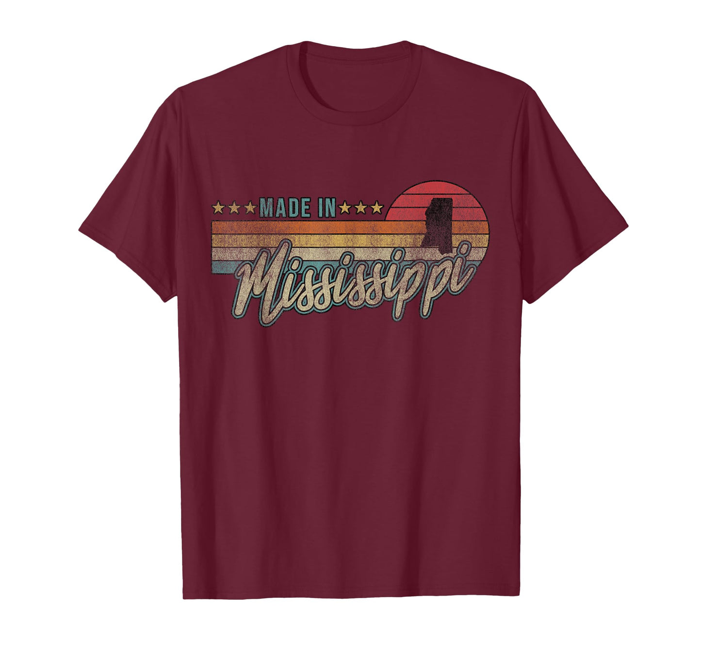 Mississippi State Vintage Proud Women Mens Gift T-Shirt
