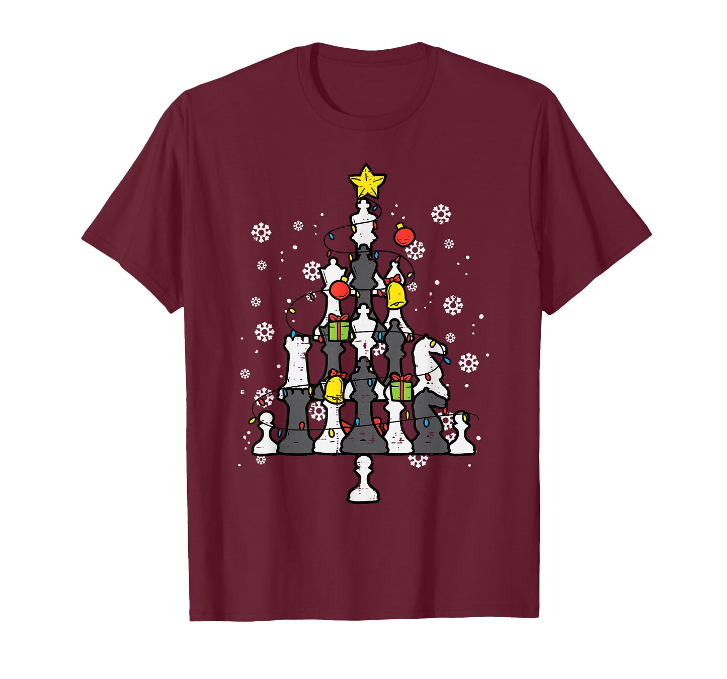 Chess Christmas Tree Xmas Pajamas PJs Chess Player T-Shirt
