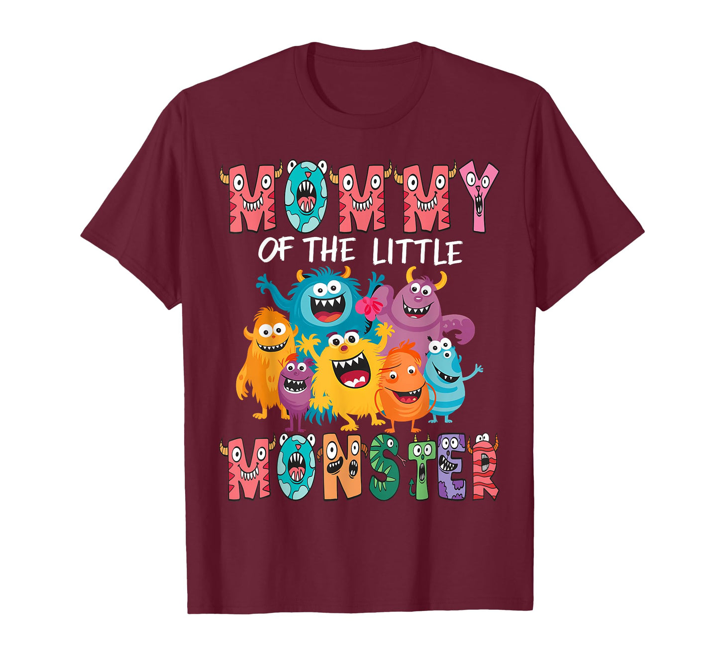 Mommy Of The Little Monster Kids 1St Birthday Party T-Shirt