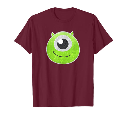 Disney Pixar Monsters University Mike Wazowski Big Face Logo T-Shirt
