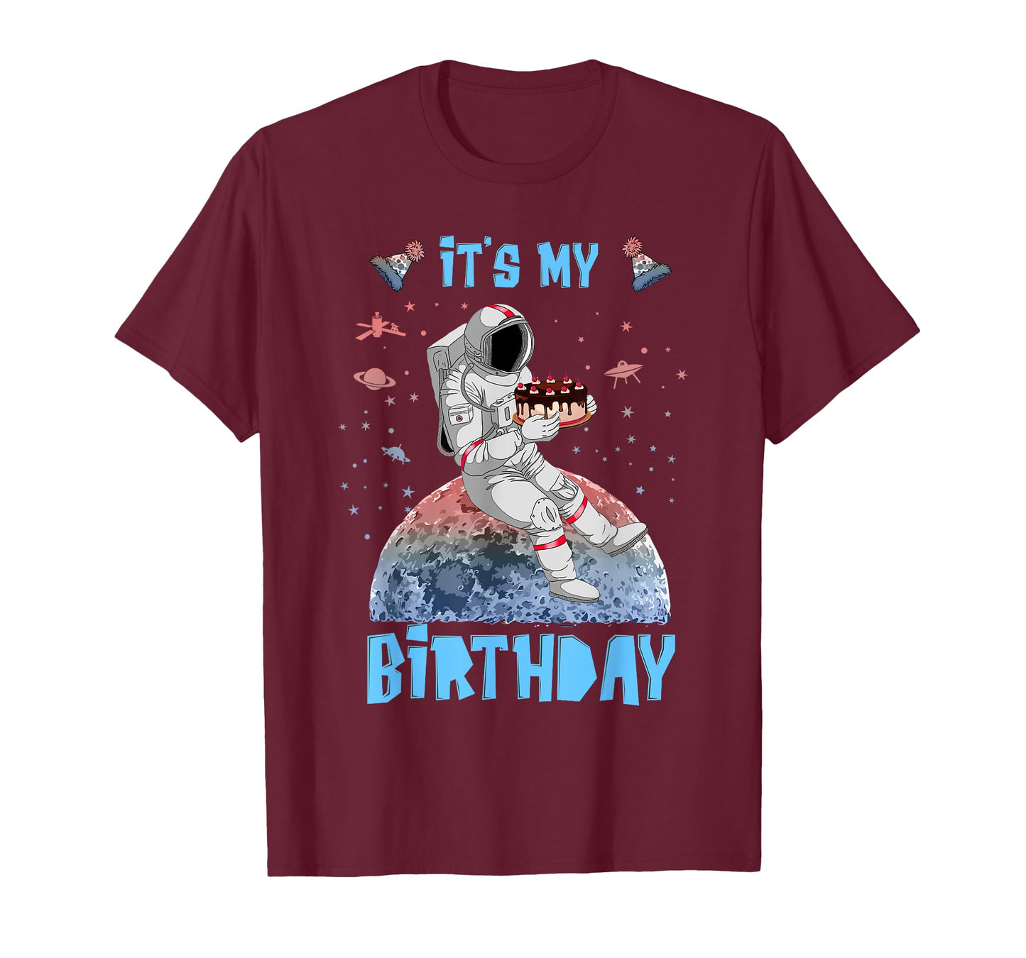 It's My Birthday Astronaut Youth Kids Outer Space Lovers T-Shirt