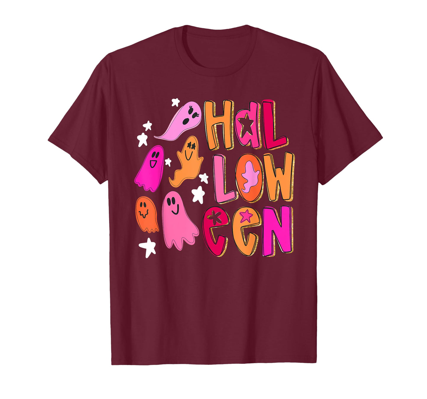 Happy Halloween Funny Ghost Trick Or Treat Spooky Season T-Shirt