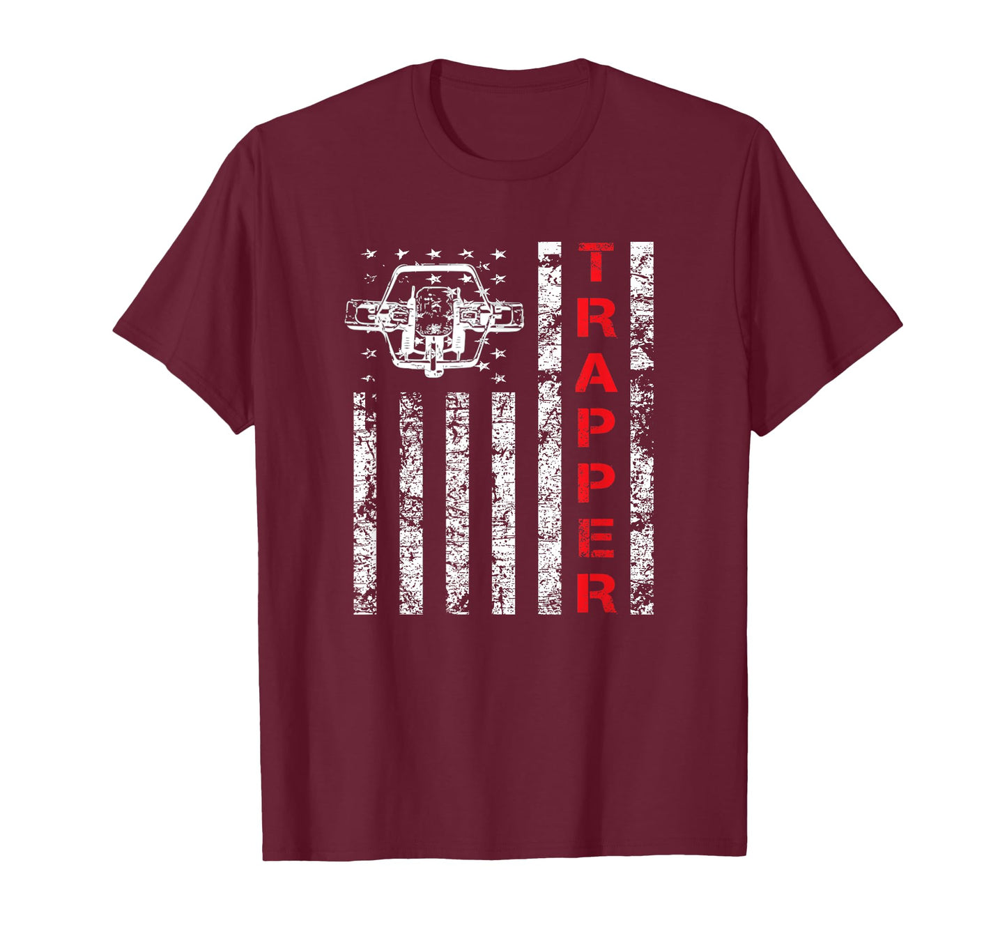 Trapping T-Shirt with an American Flag and a Coyote Trap T-Shirt