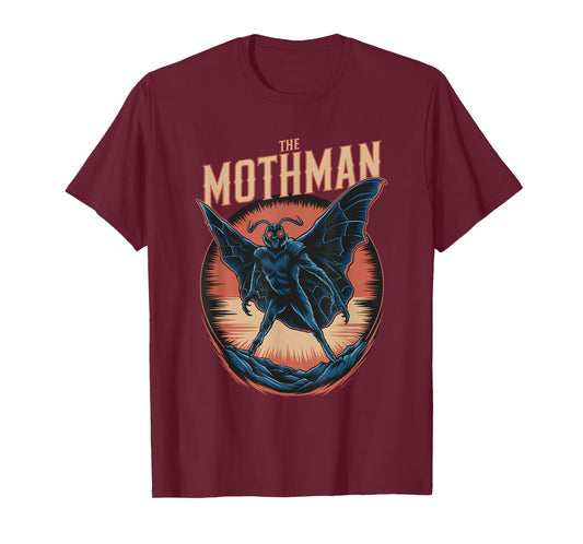 Moth Man Meme Cryptid Creature Monster Retro Mothman T-Shirt