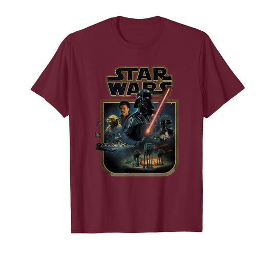 Star Wars The Empire Strikes Back Vintage Collage Poster T-Shirt