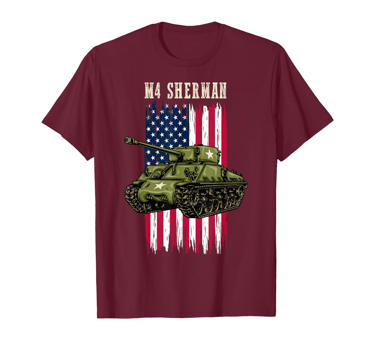 Best WW2 Tank M4 Sherman a WWII Army Tank for Military Boys T-Shirt