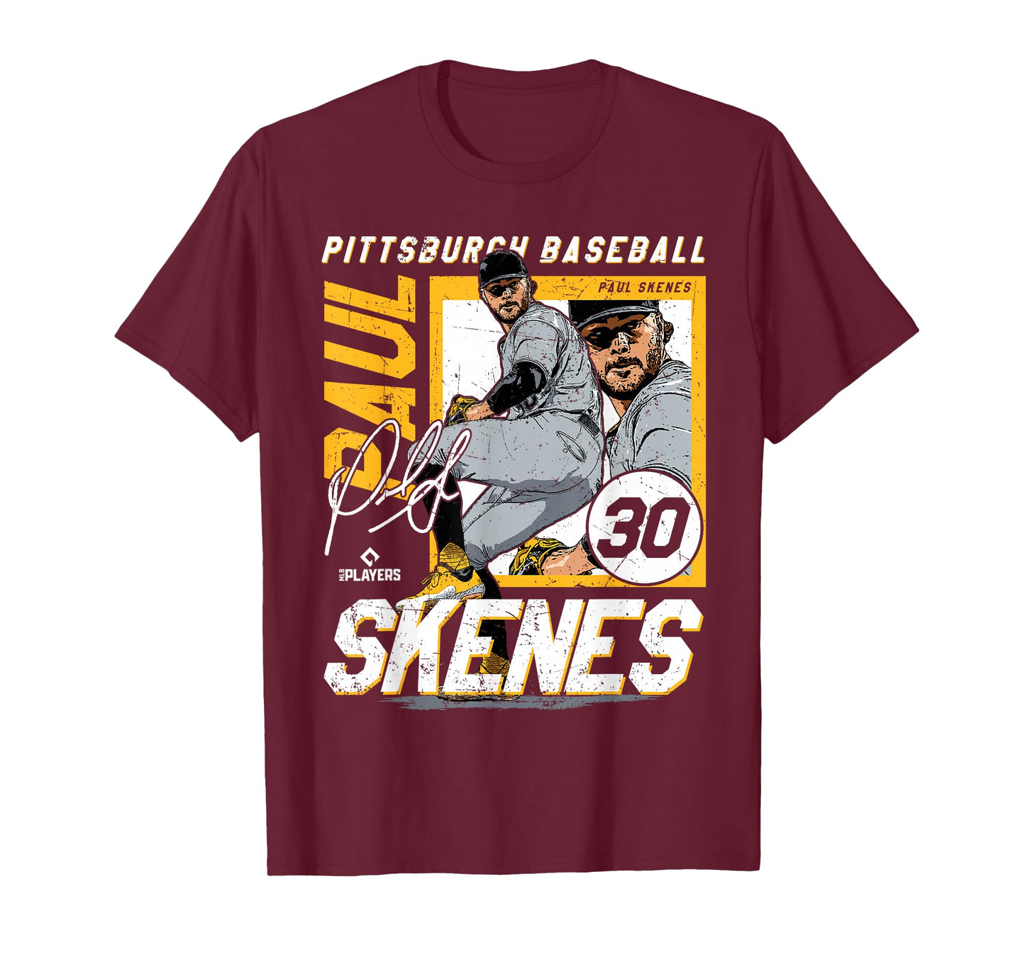 Paul Skenes | Pittsburgh MLB Baseball Players| MLBPSK204M T-Shirt
