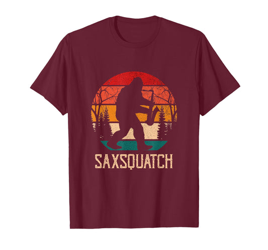 Saxsquatch Musical, Instrument, Music Saxophone T-Shirt