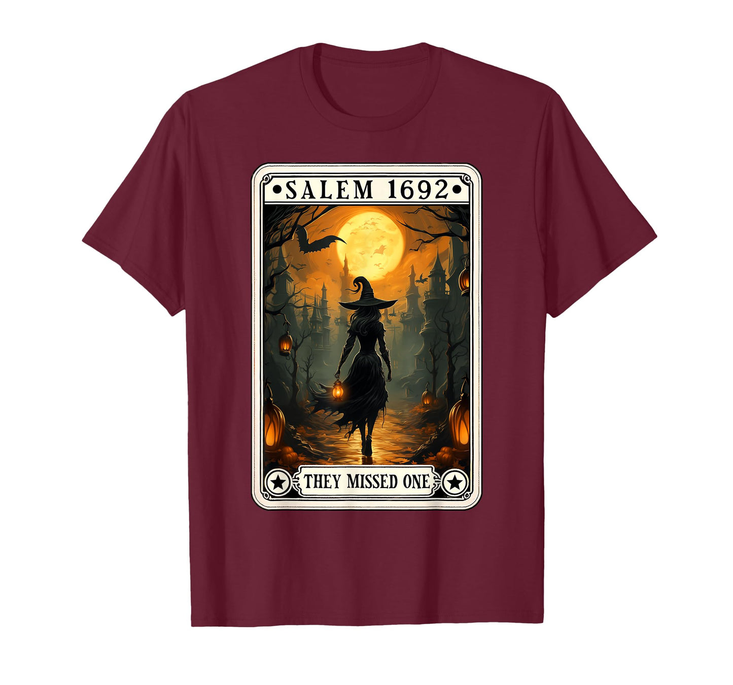 Salem 1692 They Missed One Halloween Witch Trials Women T-Shirt