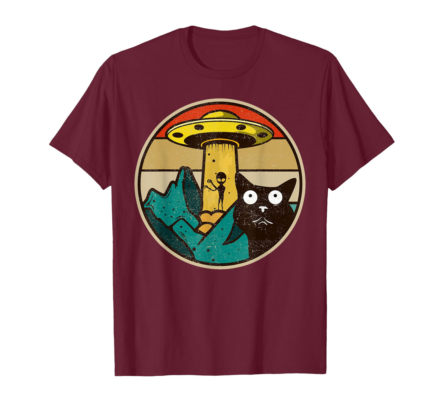 UFO - Crazy Cat & Alien T-Shirt