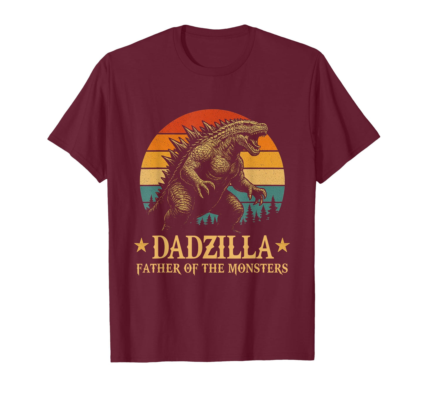 Dadzilla-Father Of The Monsters Funny Dad Father's Day T-Shirt