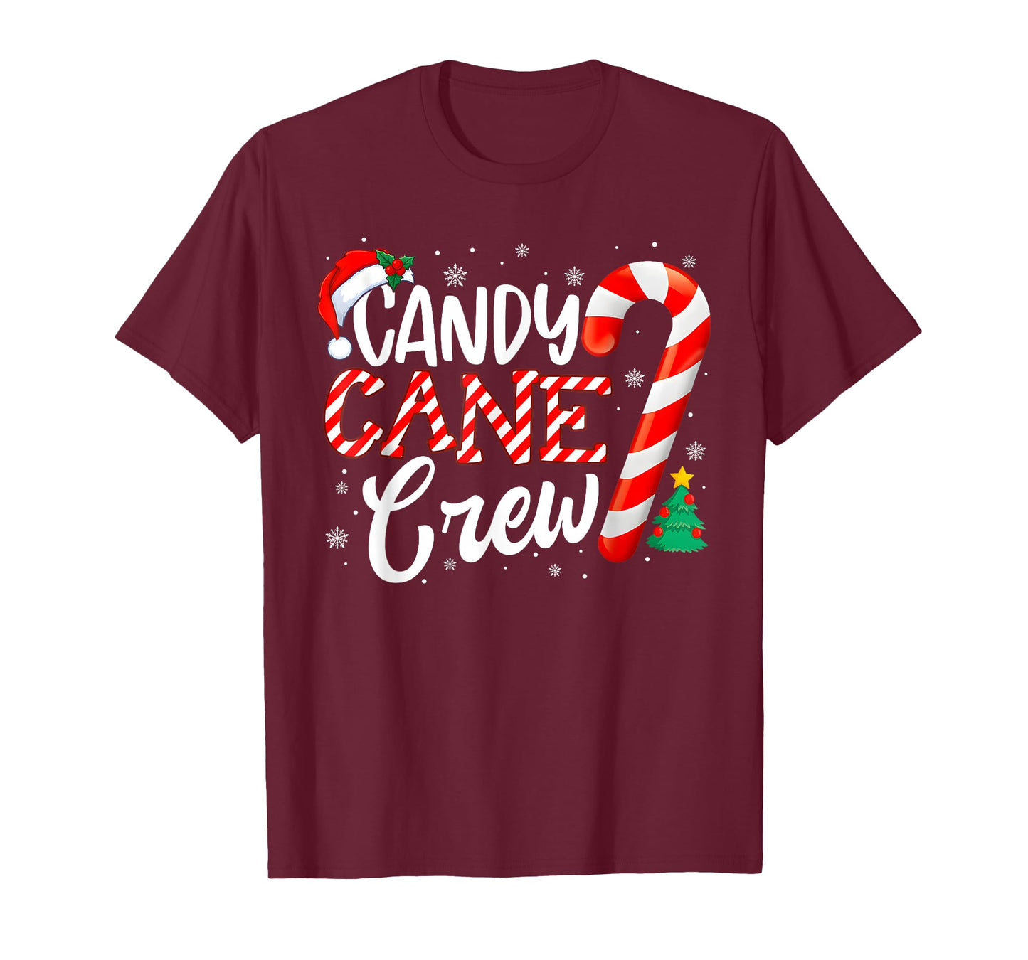 Candy Cane Crew Funny Christmas Candy Lover Xmas T-Shirt