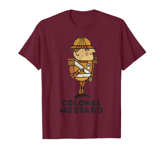 Clue Colonel Mustard Retro Poster T-Shirt