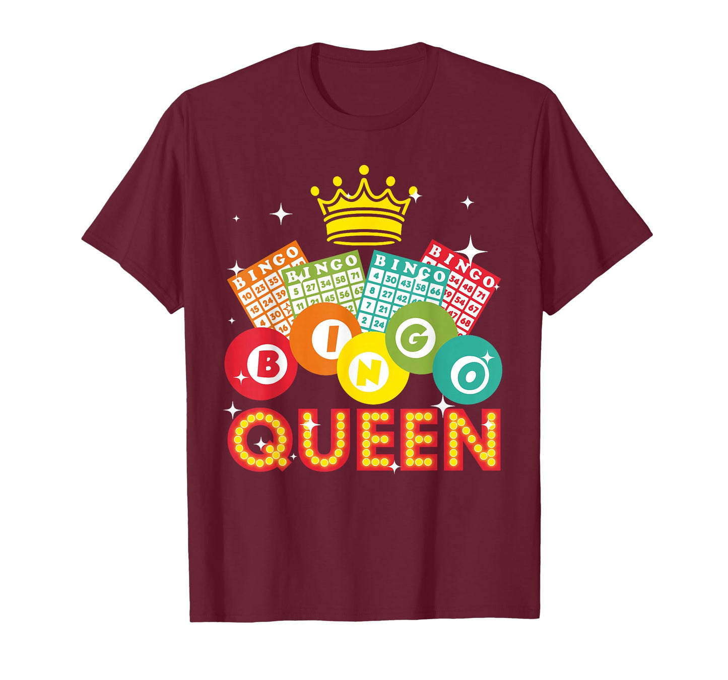 Cute Bingo Designs For Women Mom Bingo Lovers Casino Players T-Shirt