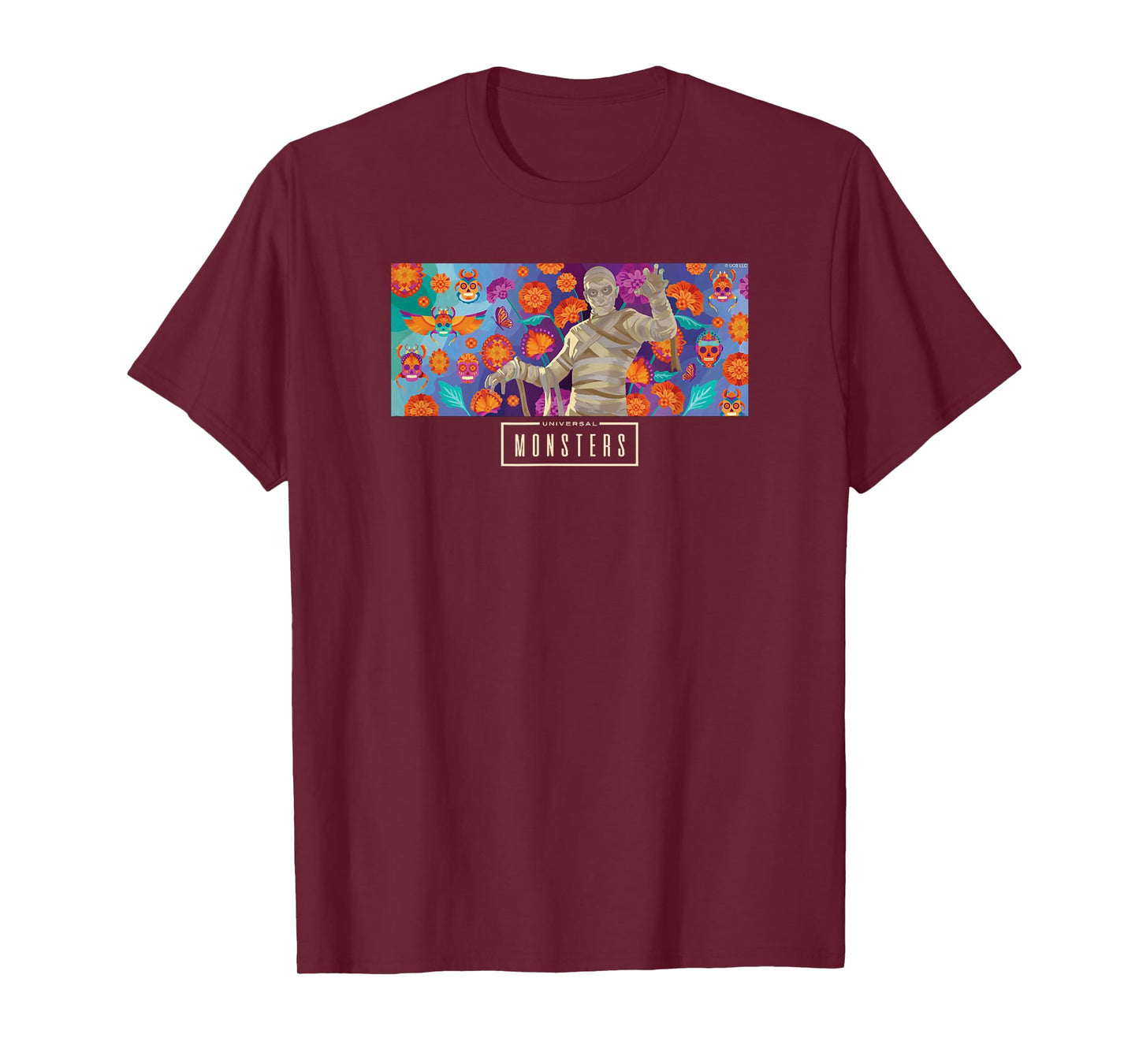 Universal Monsters The Mummy Día De Los Muertos T-Shirt