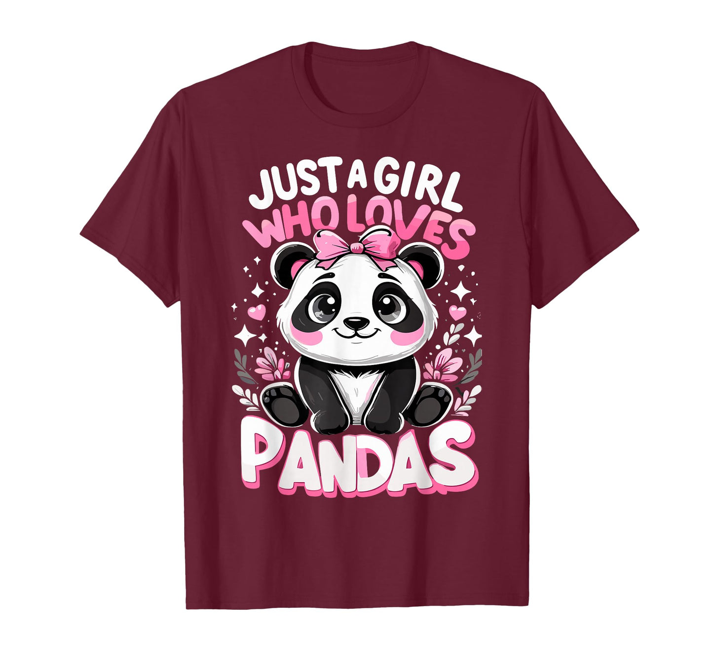 Cute Kawaii Panda Just A Girl Who Loves Pandas T-Shirt