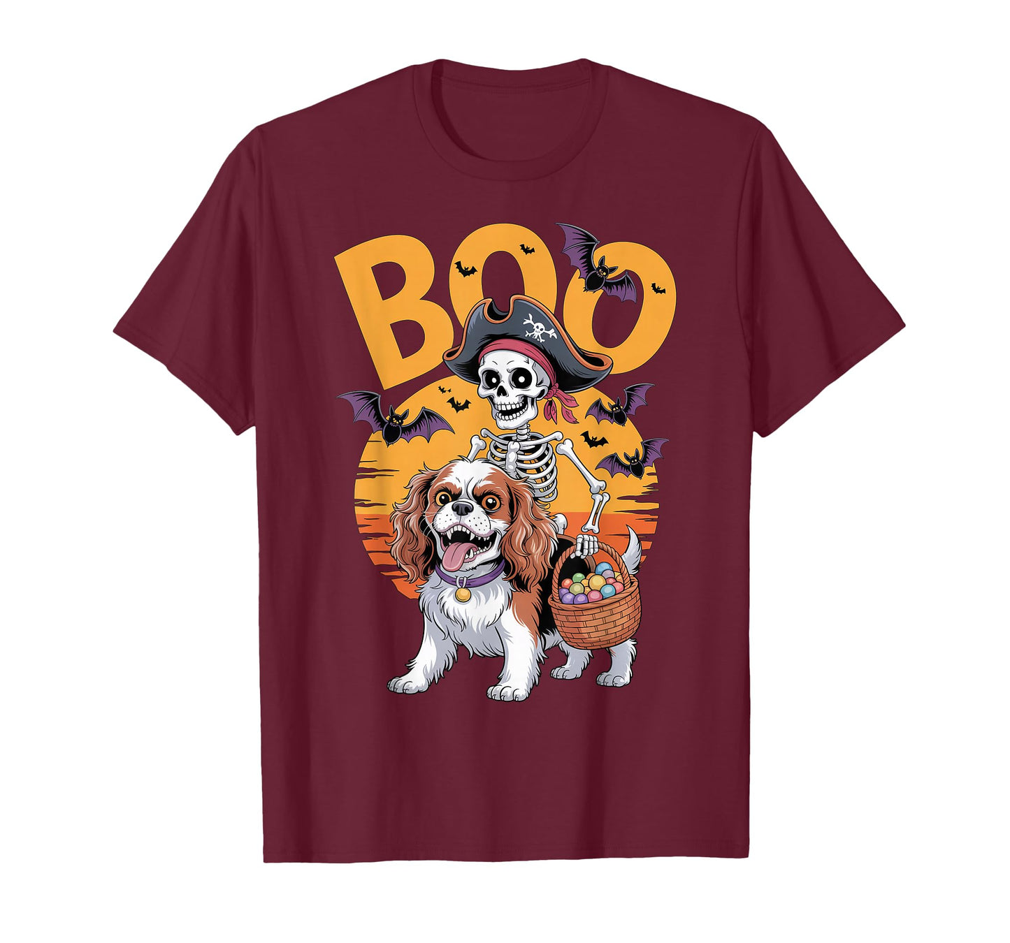 Spooky Costume Cavalier King Charles Spaniel Halloween T-Shirt