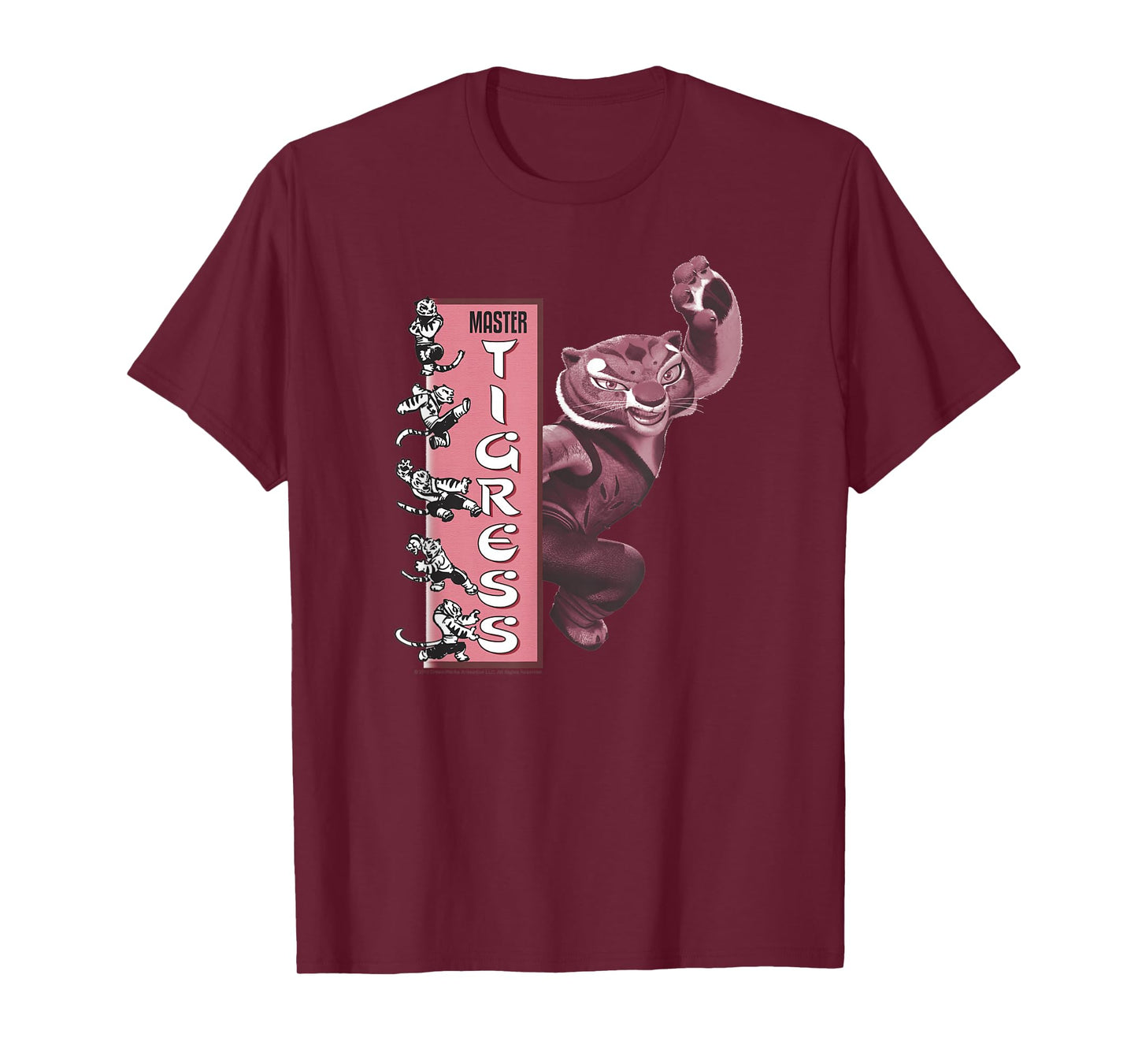 Kung Fu Panda Master Tigress Action Pose Banner T-Shirt